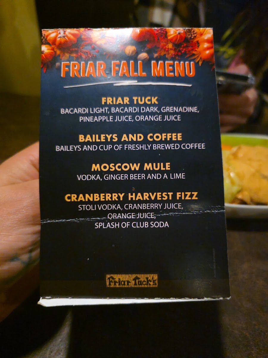 Menu Friar Tuck's-2