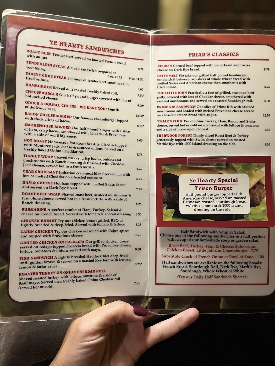 Menu Friar Tuck's-3